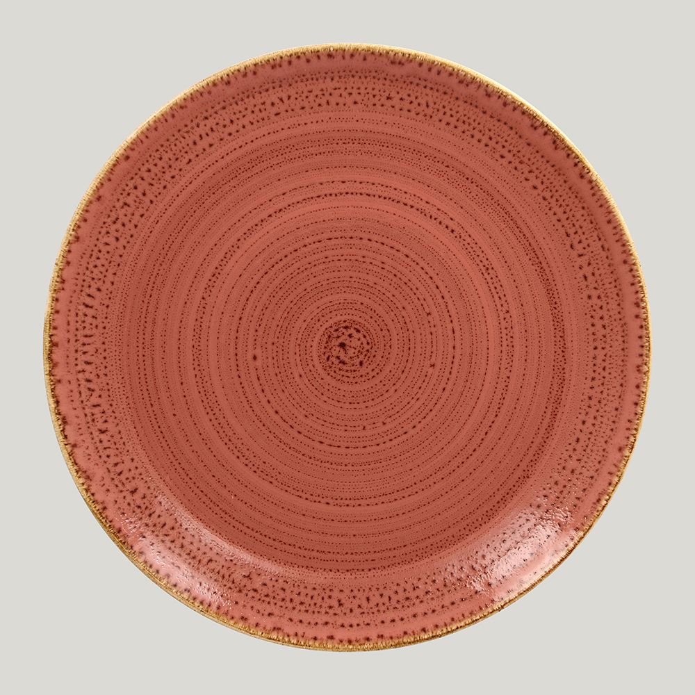 Тарелка RAK Porcelain Twirl Coral плоская 24 см