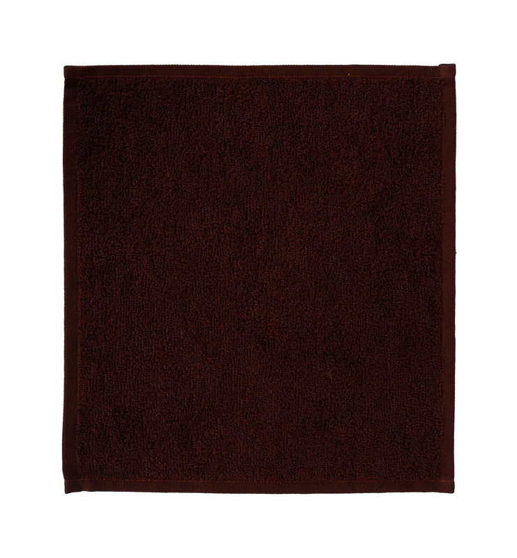 Салфетка махровая 30х30 см «Ошибори» коричневая хлопок комплект 10 шт