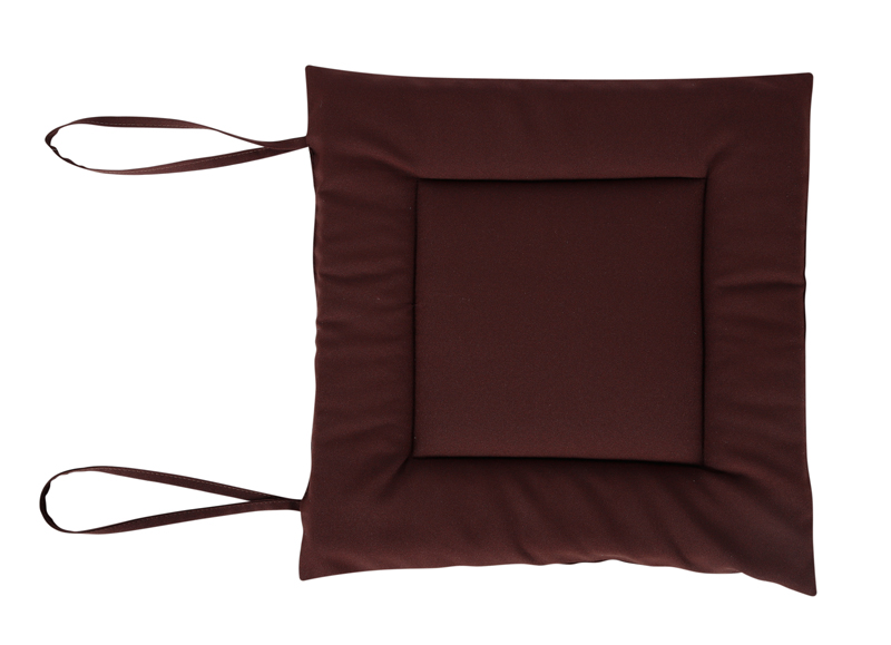 Сидение для стула мягкое 400х400 мм коричневое