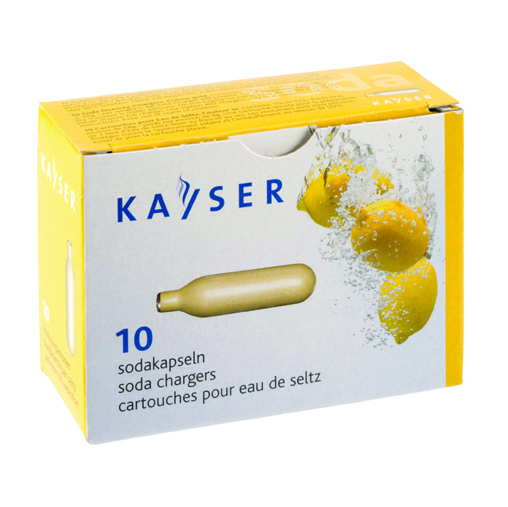 Баллончики для содовой воды KAYSER (CO2), 10 шт/уп