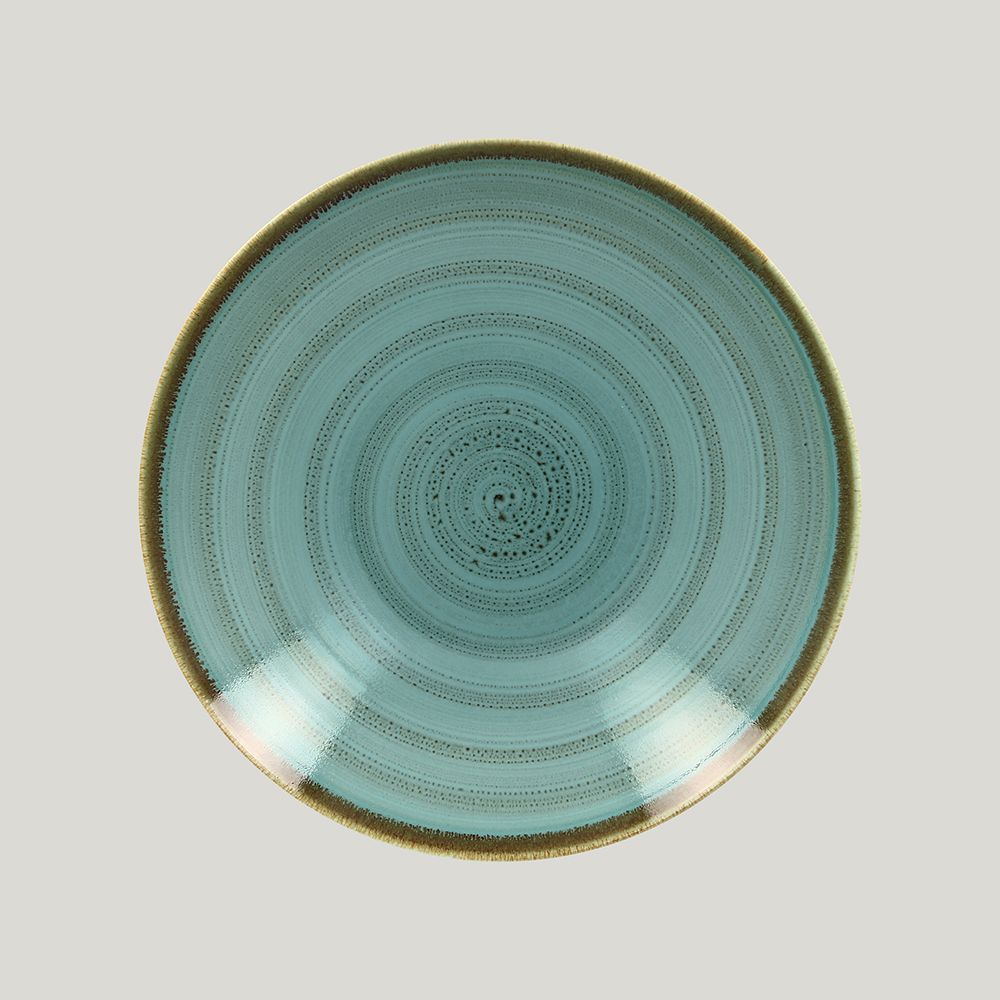 Глубокая тарелка RAK Porcelain Twirl Lagoon 690 мл, 23 см