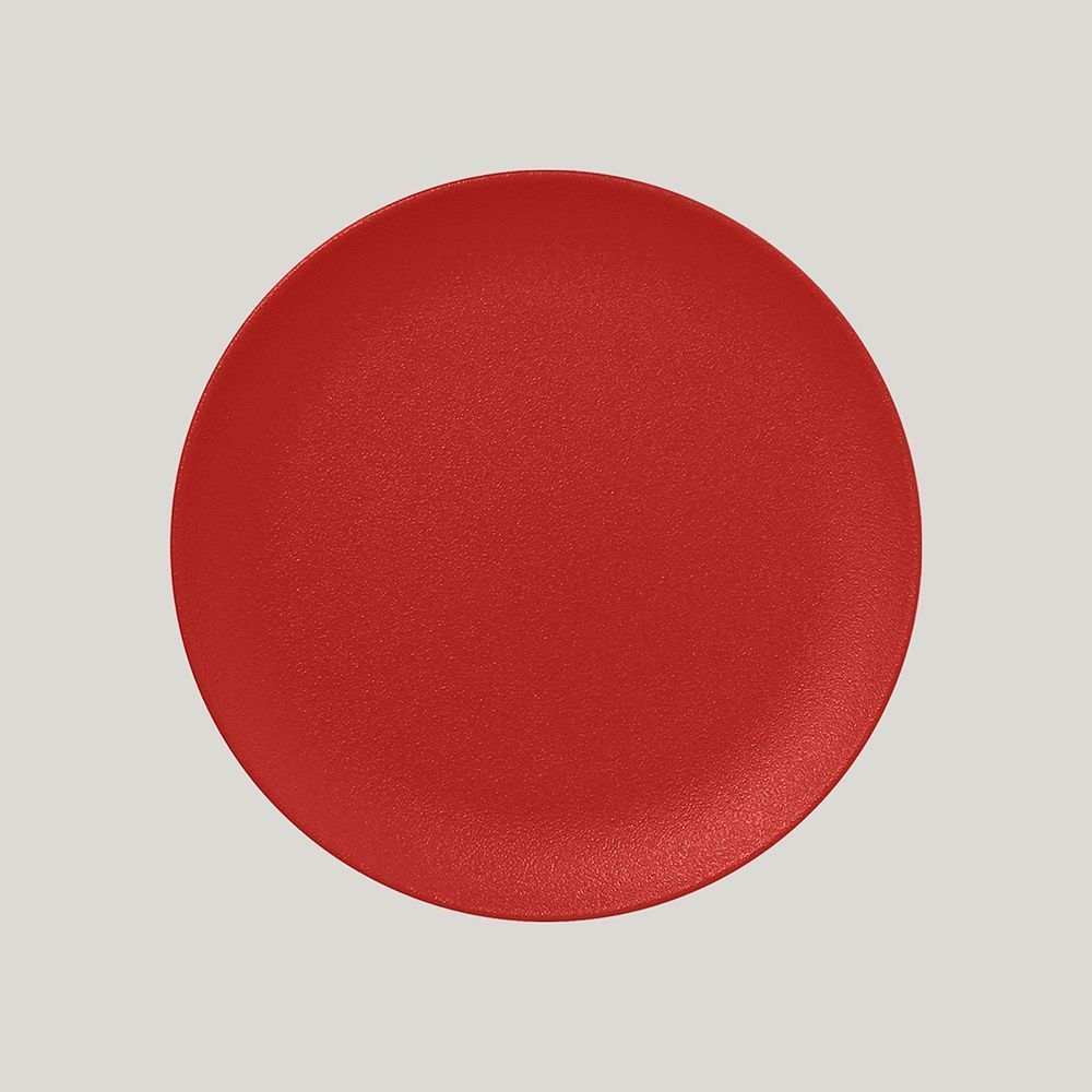 Тарелка RAK Porcelain NeoFusion Ember круглая плоская, 24 см (алый цвет)
