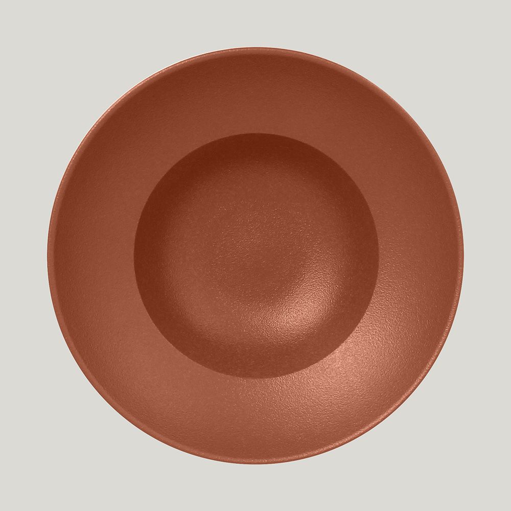 Тарелка RAK Porcelain Neofusion Terra круглая глубокая 26 см (терракоторый цвет)