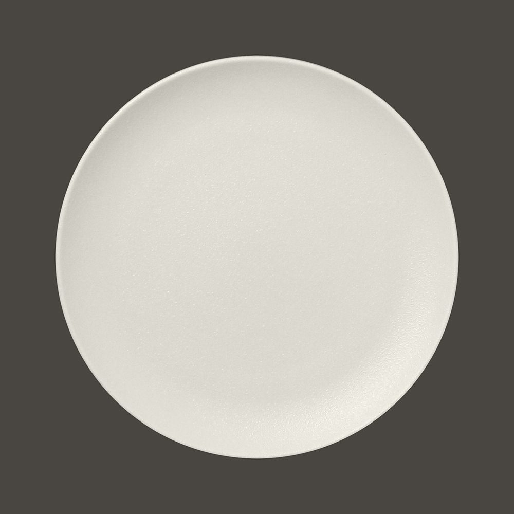 Тарелка RAK Porcelain NeoFusion Sand круглая плоская 27 см (белый цвет)