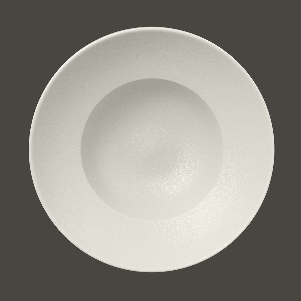 Тарелка RAK Porcelain NeoFusion Sand круглая глубокая 26 см (белый цвет)