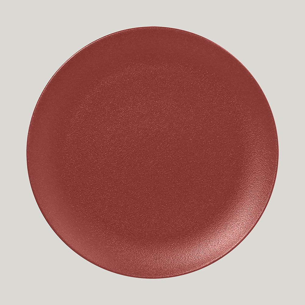 Тарелка RAK Porcelain NeoFusion Magma круглая плоская 29 см (кирпичный цвет)