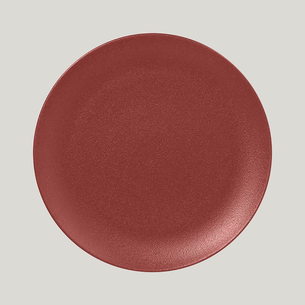 Тарелка RAK Porcelain NeoFusion Magma круглая плоская 27 см (кирпичный цвет)