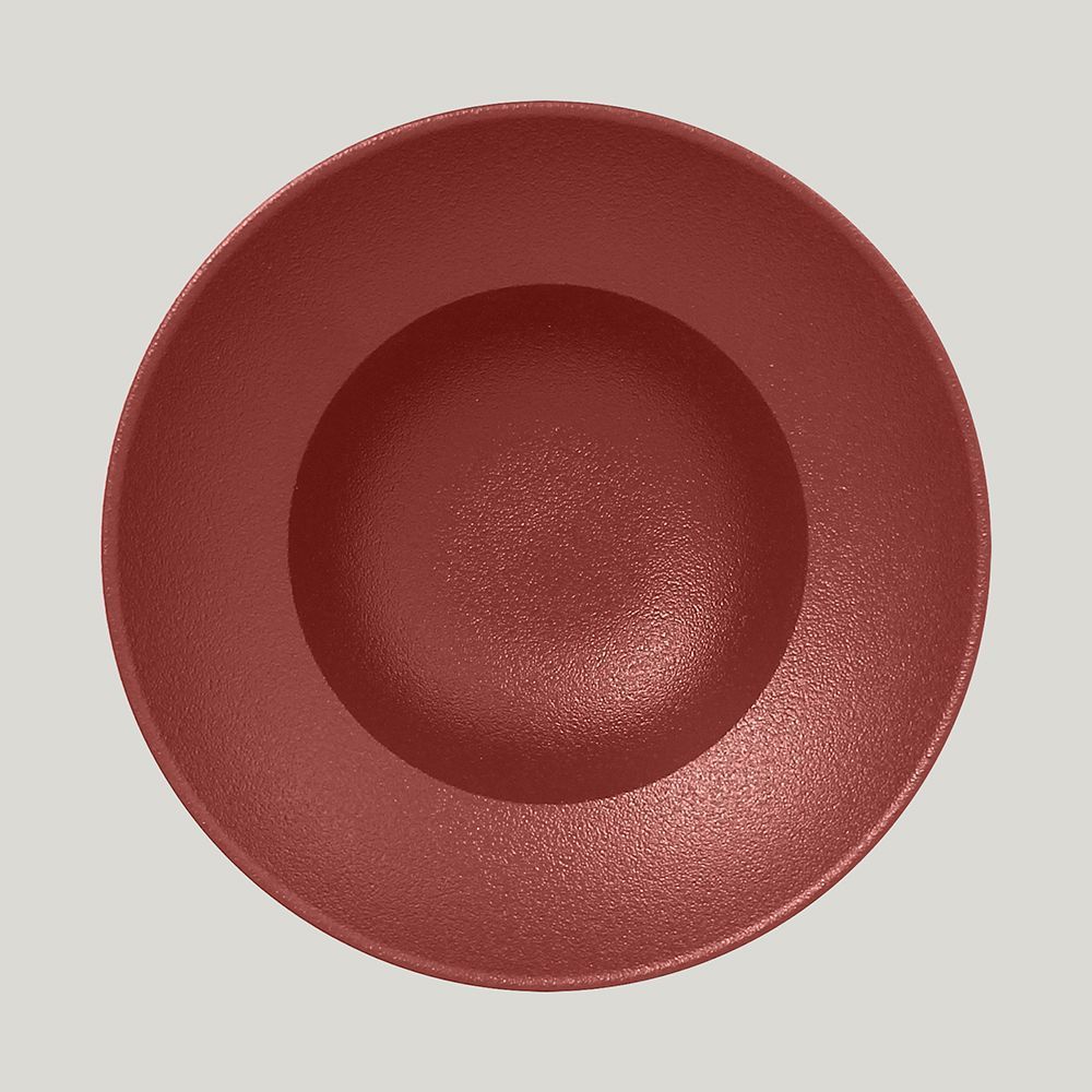 Тарелка RAK Porcelain NeoFusion Magma круглая глубокая 26 см (кирпичный цвет)