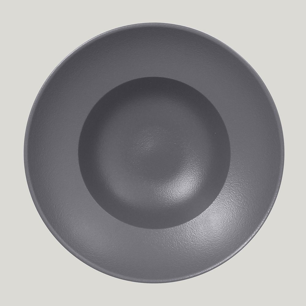Тарелка RAK Porcelain NeoFusion Stone круглая глубокая, 23 см (серый цвет) NFCLXD23GY