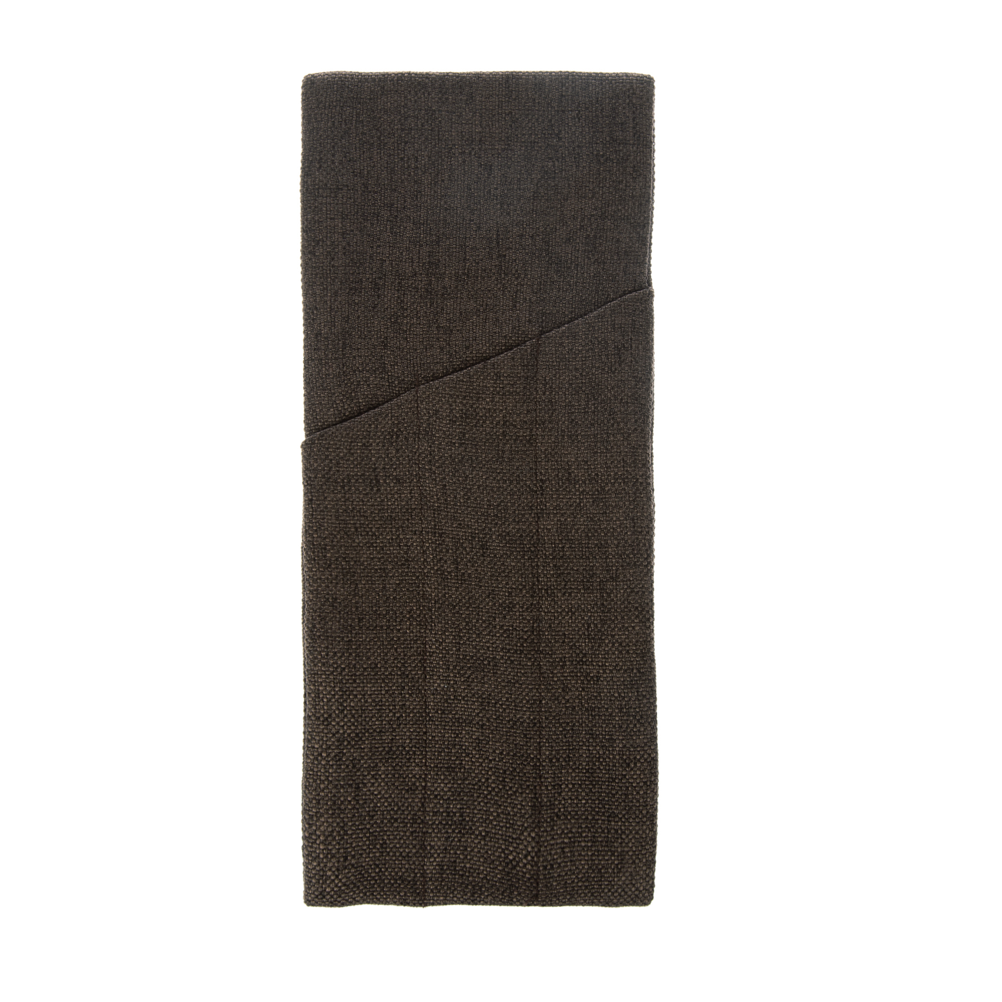 Куверт рогожка коричневый-темный на 3 столовых прибора правый цвет 55