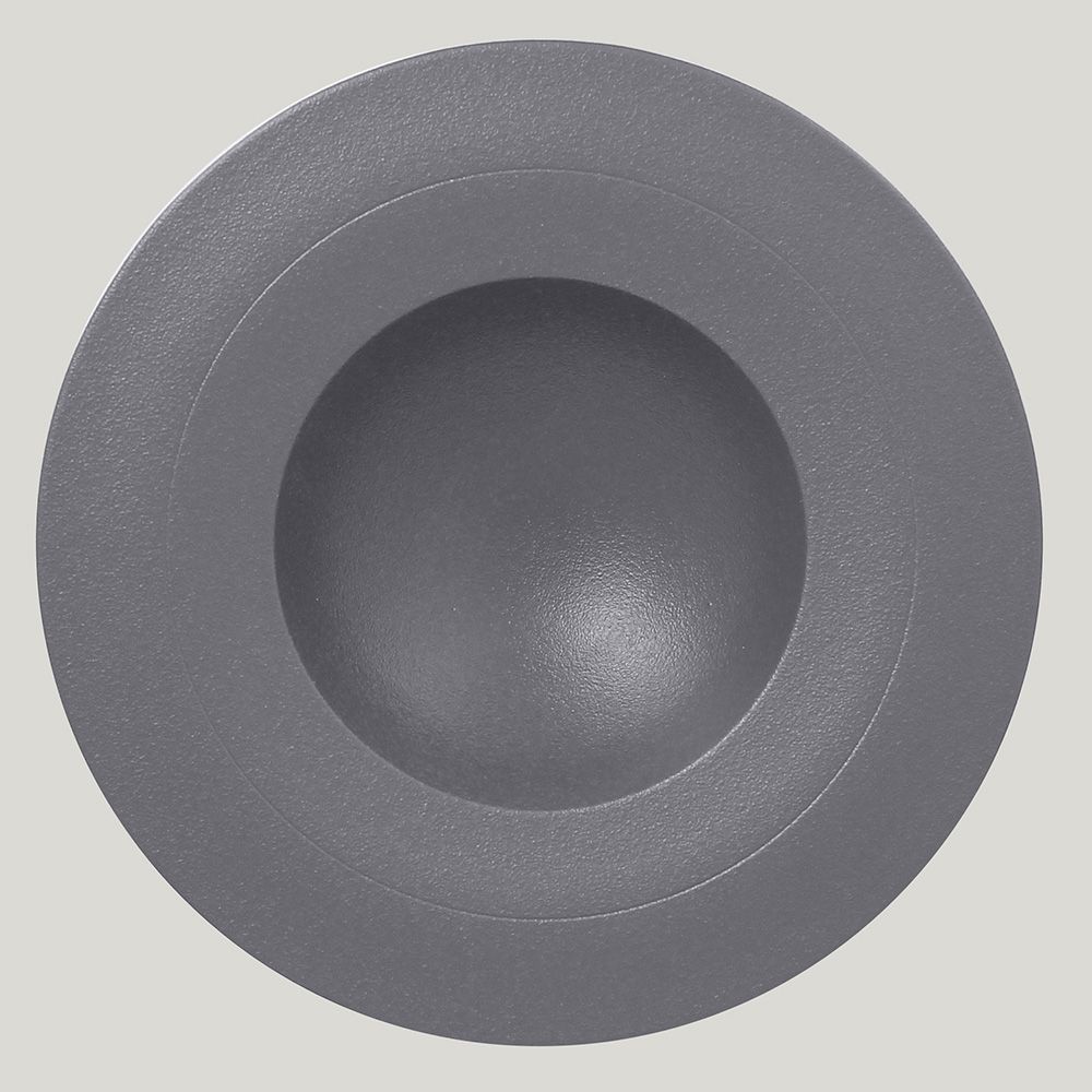 Тарелка RAK Porcelain NeoFusion Stone круглая глубокая, 29 см (серый цвет) NFGDDP29GY