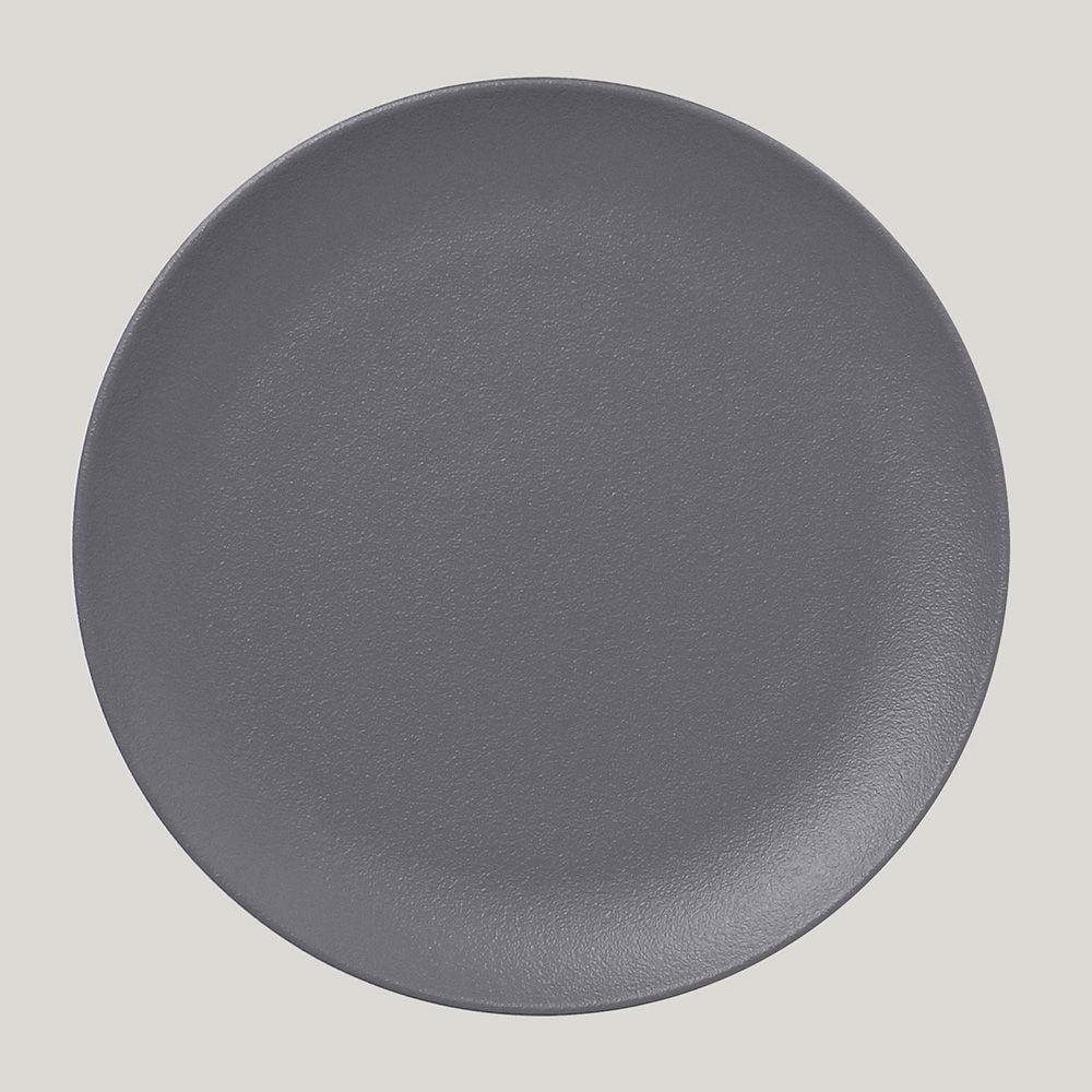 ТарелкаRAK Porcelain NeoFusion Stone круглая плоская, 24 см (серый цвет)