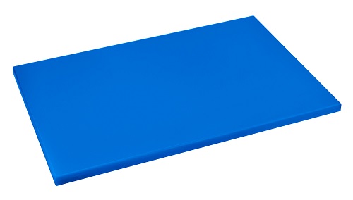 Доска разделочная п/э 500*350*18 мм. синяя поверхность глянец/матовая /1/4/
