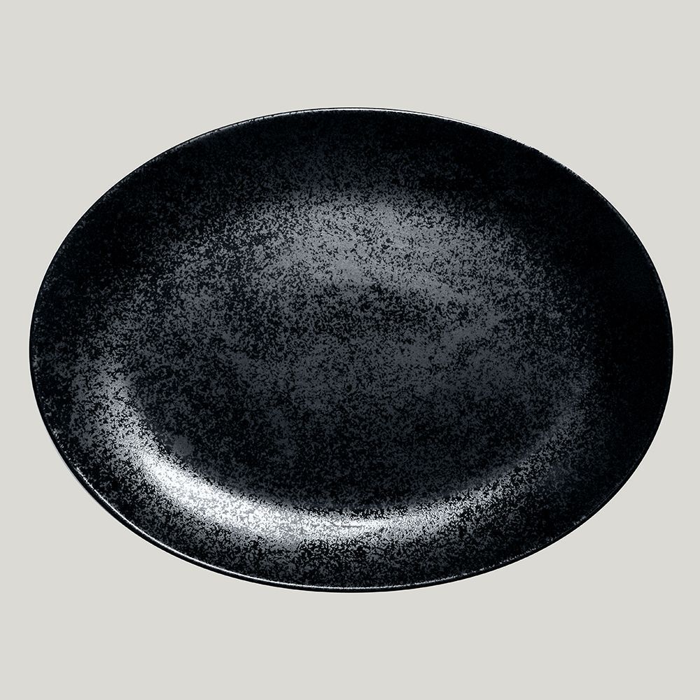 Тарелка овальная плоская RAK Porcelain Karbon 32*23 см
