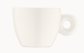 Чашка  70 мл. кофейная d=63 мм. h=54 мм. Белый, (блюдце 66496, 68282) форма Банкет /1/6/1776/