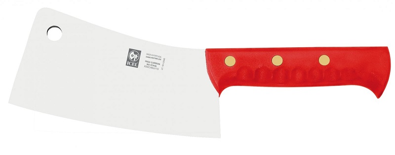 Нож для рубки 230/400 мм. 1060 гр. красный TALHO Icel /1/