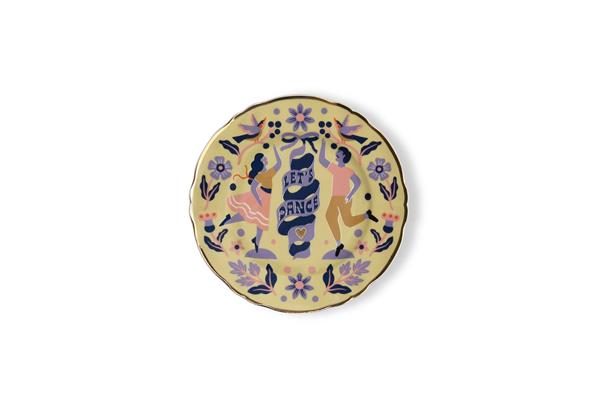 Тарелка мелкая D 16,5см, декор Let's Dance, LOVE PARTY