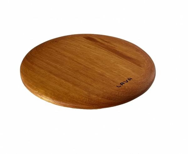 Iroko wood поднос с магнитами(Ø) 20cm.