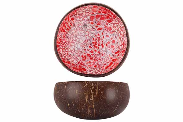 Чаша декоративная  DARK PINK EGGSHELL D14CM