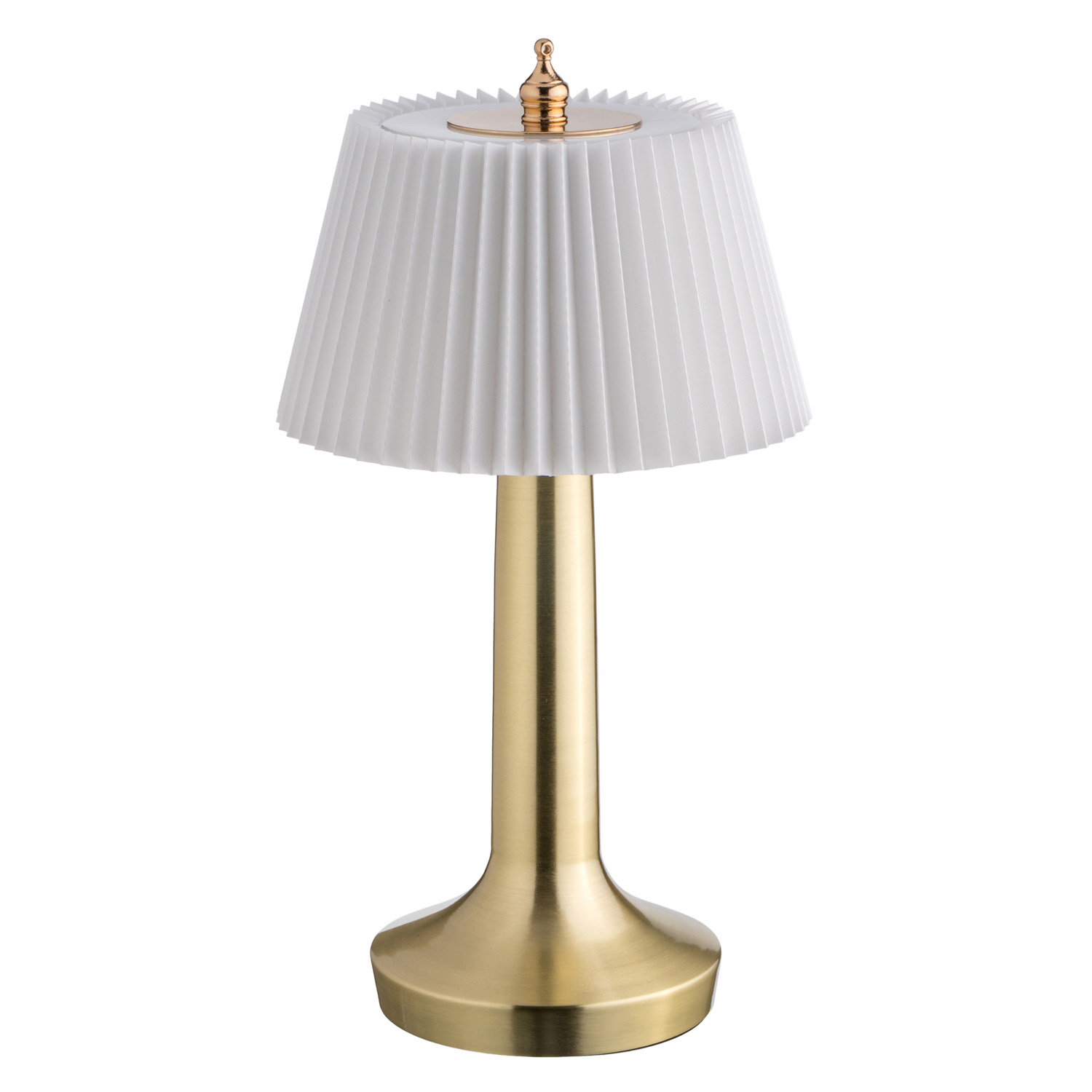 Лампа настольная d=13,5 см. h=26,5 см. 3 цвета, сенсорная регулировка яркости, нерж., белая LED PINE MGline /1/20/