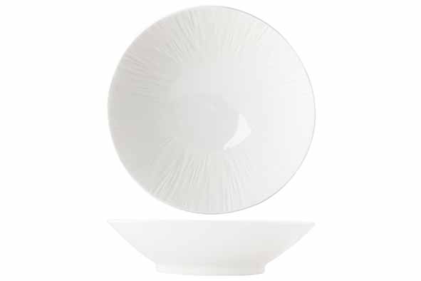 Салатник d 22,5 см h 5,5 см, Pure White
