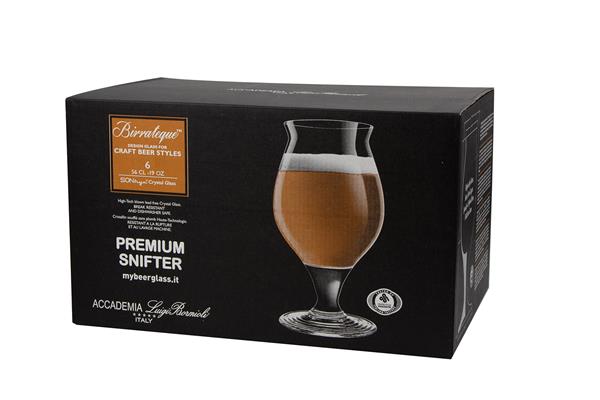 Набор бокалов для пива  Premium Snifter 560 мл , h= 17,4 см, d= 9,7 см, хрустальное стекло, 6 шт.