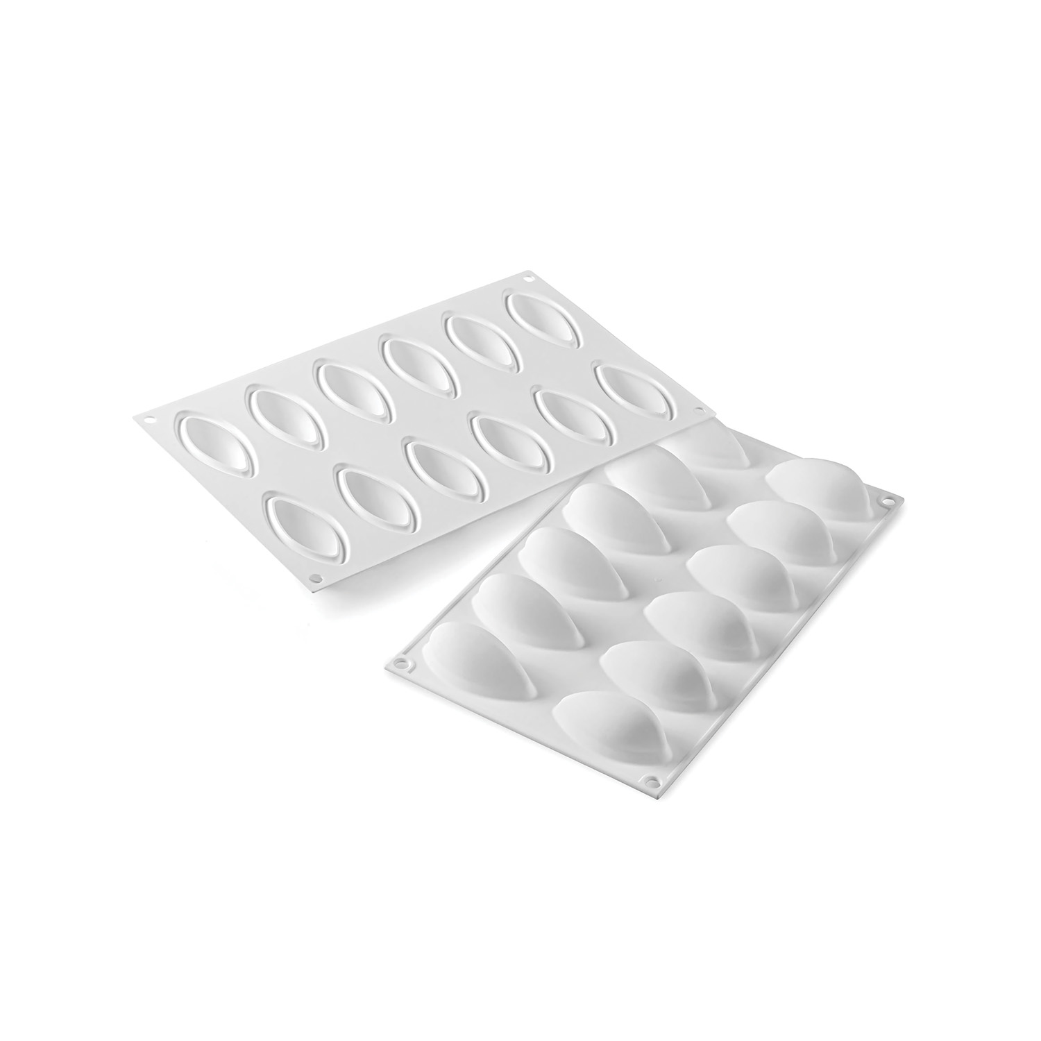 Форма для выпечки 12 ячеек  24 мл. 63*29 мм. h=28 мм. Кнелли силикон Silikomart /1/10/