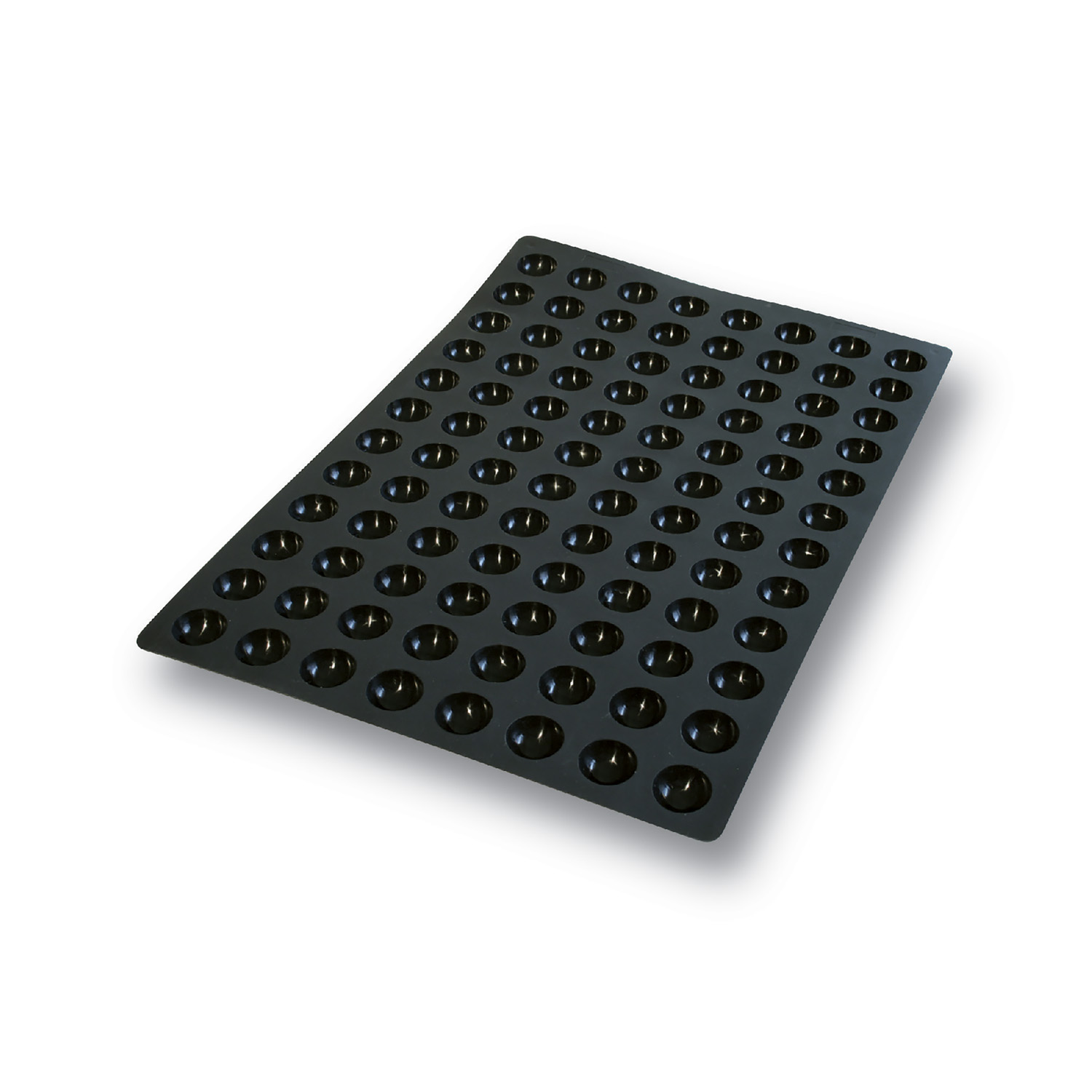 Форма для выпечки 11 мл. 96 ячеек d=35 мм. h=17,5 мм. Мини-Полусфера силикон Silikomart /1/20/