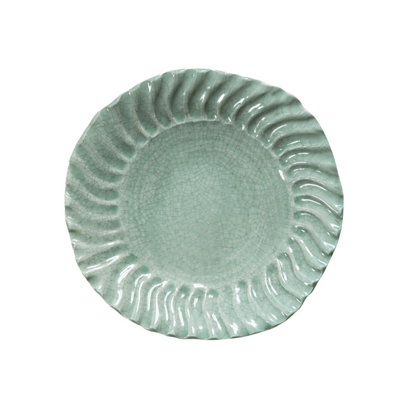 Тарелка глубокая d 25,5 см, h 3,5 см, цвет celadon, Dashi