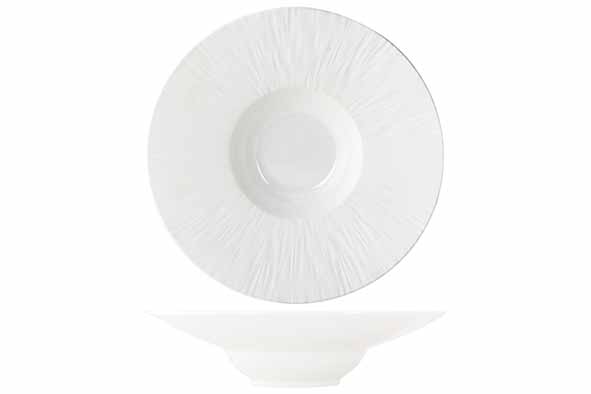 Тарелка с широким римом для пасты d 23,8 см h 6 см, Pure White