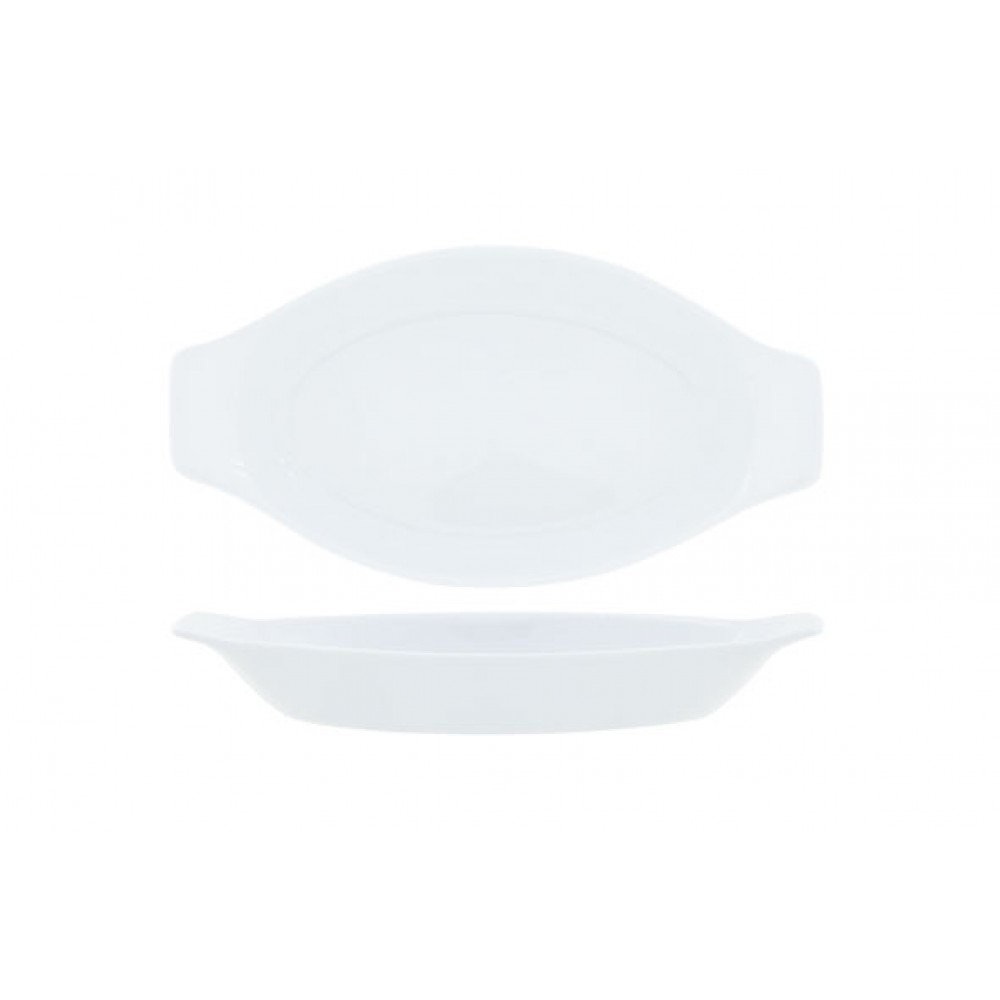 ESSENTIALS OVAL EGG DISH 20.5X11CM