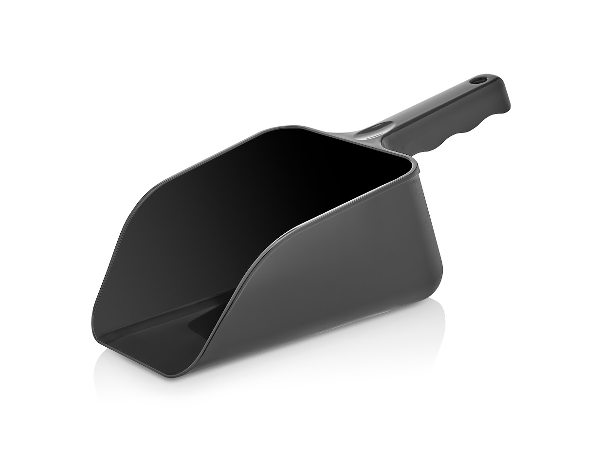 Совок для льда/сыпучих продуктов 1200 мл. 300 мм. черный оликарбонат GP /1/24/