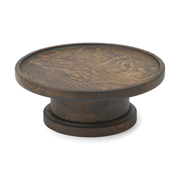 Подставка деревянная, d 30 см, h 12 см, натуральный дуб