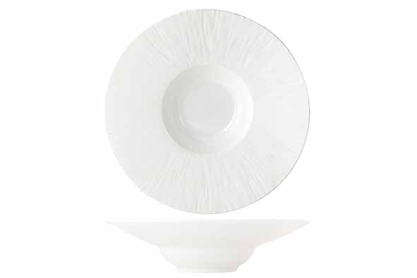 Тарелка с широким римом для пасты d 27,5 см h 6,3 см, Pure White