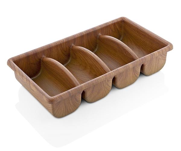 4 COMPARTMENT GASTRO CUTLERY TRAY