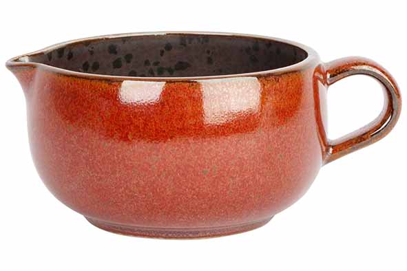 Молочник / соусник с ручкой 160 мл, d 9 см h 5 см, Elements Maroon
