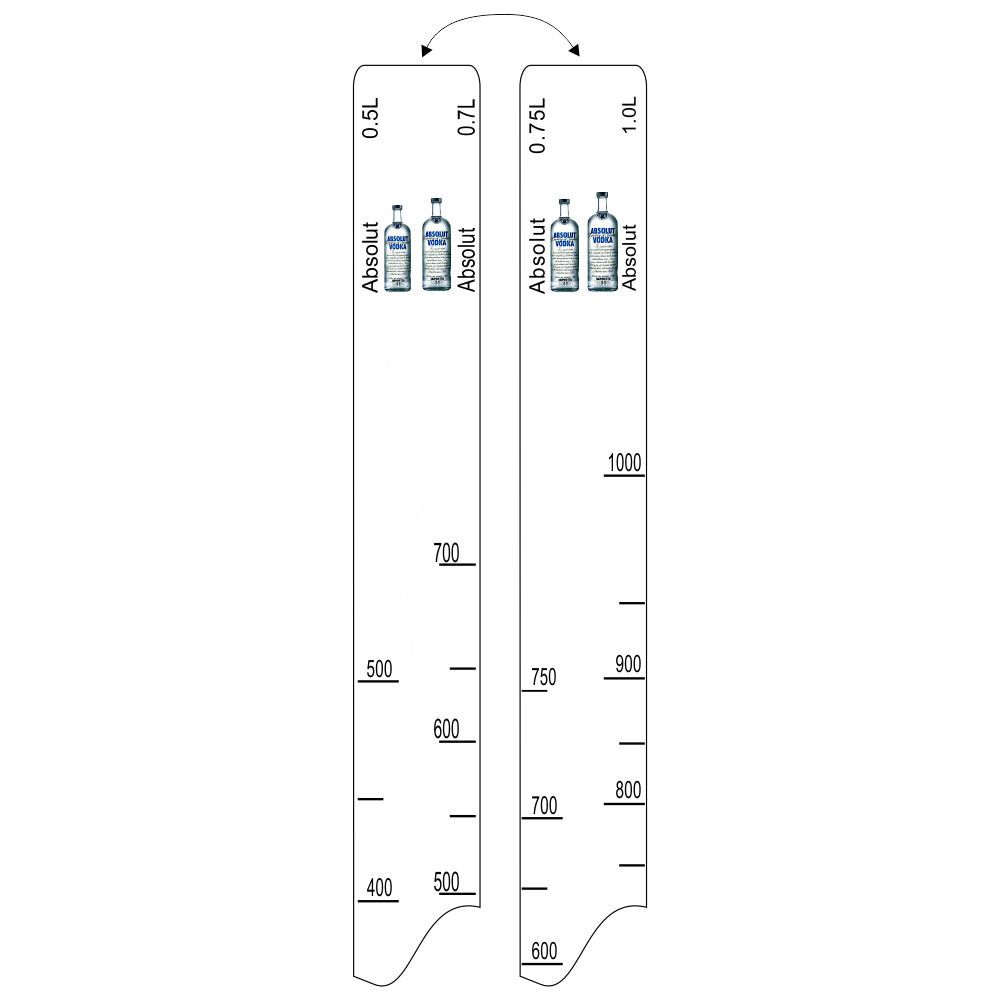 Барная линейка Absolut (500мл/700мл/750мл/1л), P.L. Proff Cuisine