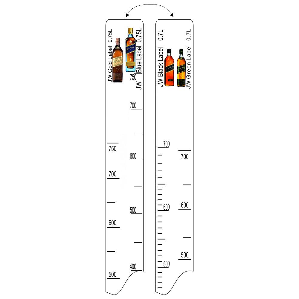 Барная линейка Johnnie Walker Black/Green (700мл) /Gold / Blue (750мл), P.L. Proff Cuisine