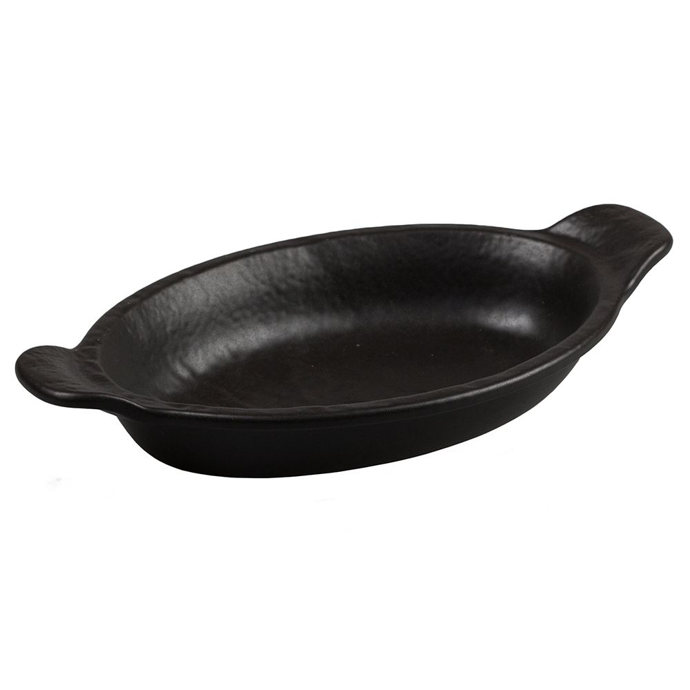 Блюдо для подачи и запекания  Black Raw Steller 18,5*12,5*3,5 см, P.L. Proff Cuisine