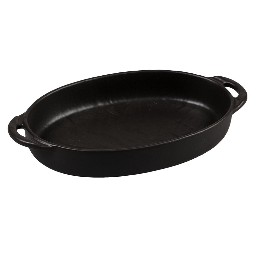 Блюдо для подачи и запекания  Black Raw Steller 22,5*15*4 см, P.L. Proff Cuisine