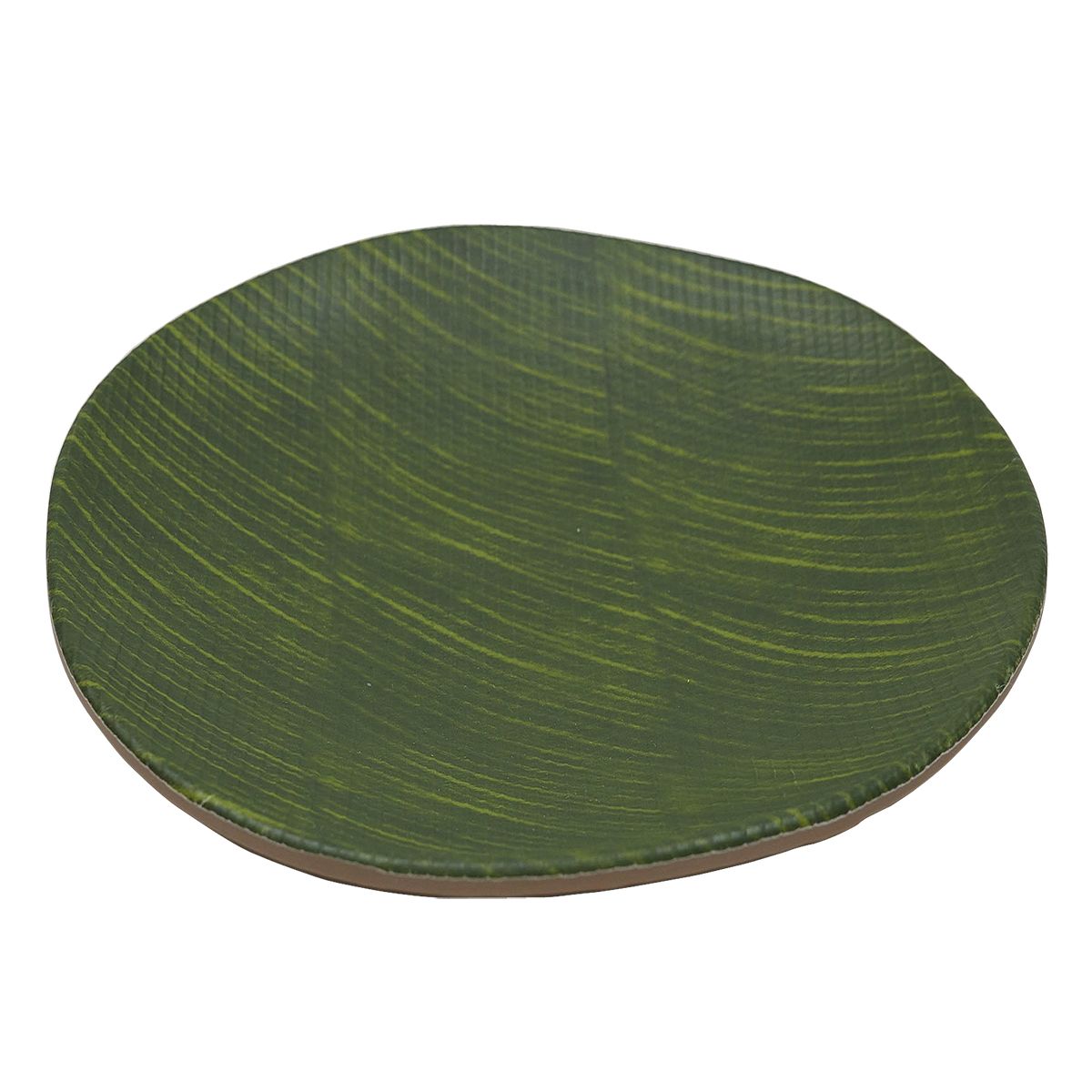 Блюдо,поднос меламиновый 20.5*20.5*3см,Green Banana Leaf,   P.L.