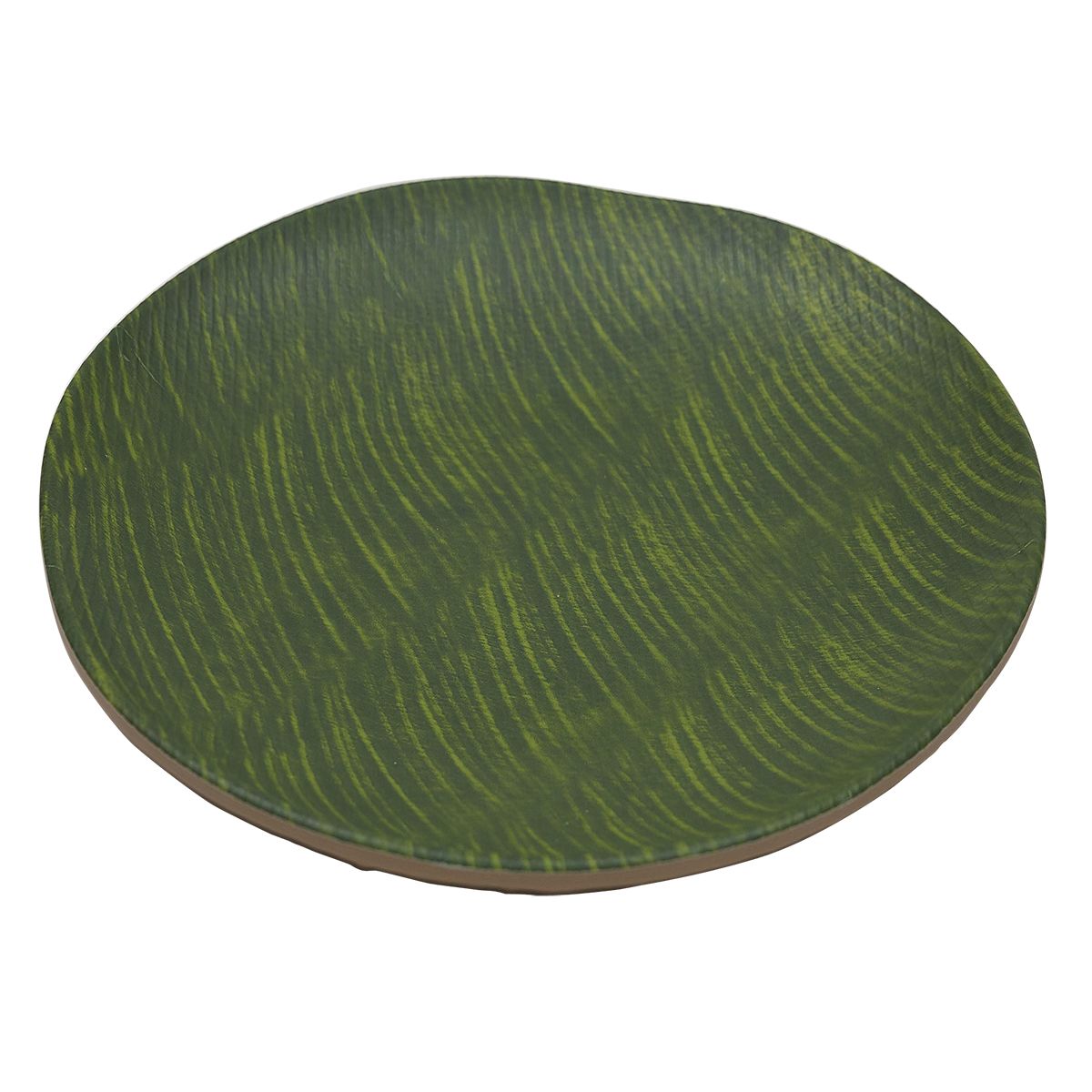 Блюдо,поднос меламиновый 26*26*3.5см  ,Green Banana Leaf,P.L.