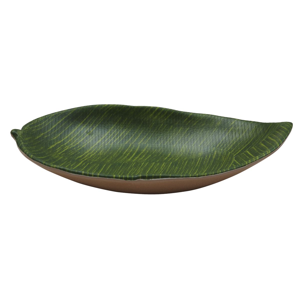 Блюдо,поднос меламиновый 31.5*19см, h=5см  P.L. Green Banana Leaf