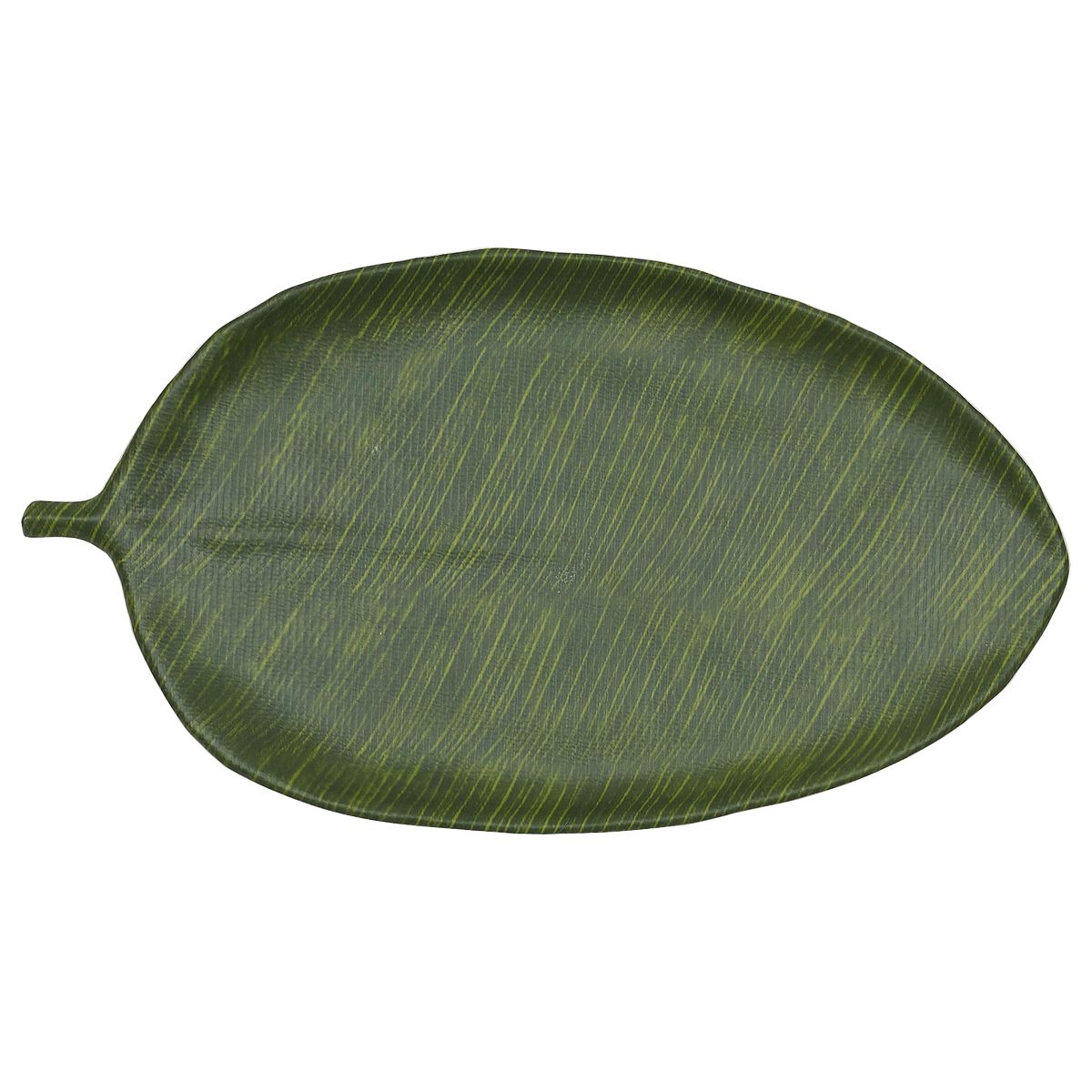 Блюдо,поднос меламиновый 46*25.4, h=2.8см  P.L. Green Banana Leaf