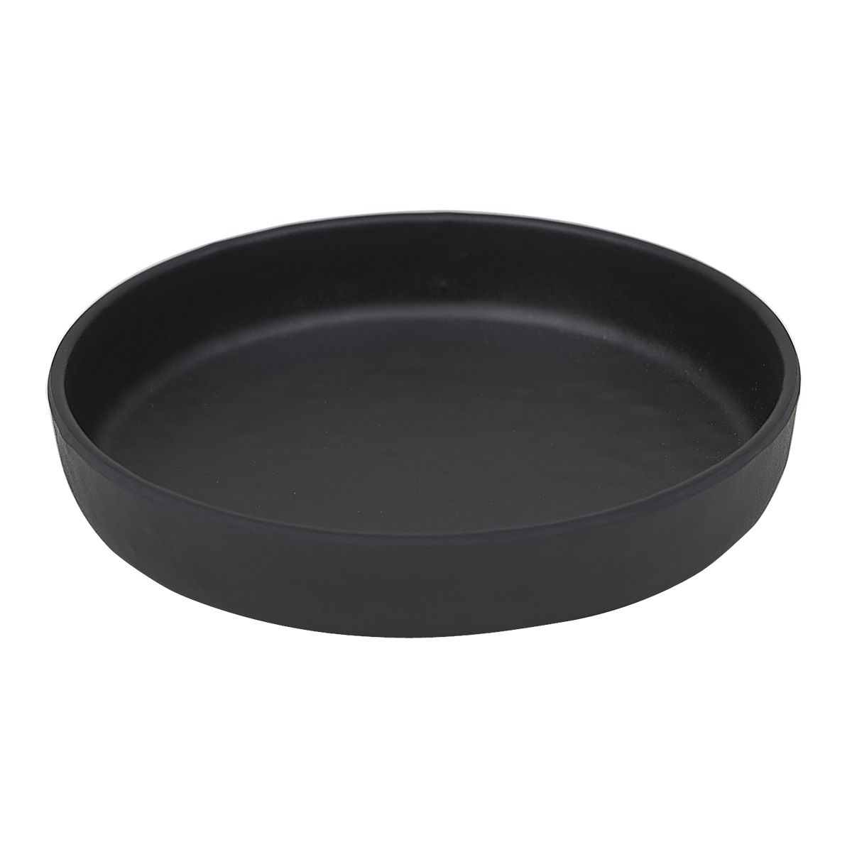 Блюдо,тарелка меламиновая  12*2,6см  P.L. BLACK FINISH