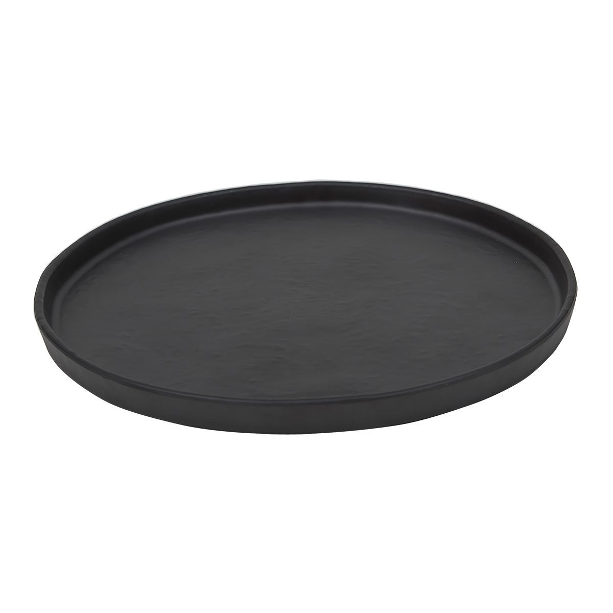 Блюдо,тарелка меламиновая 21*2см  P.L. BLACK FINISH