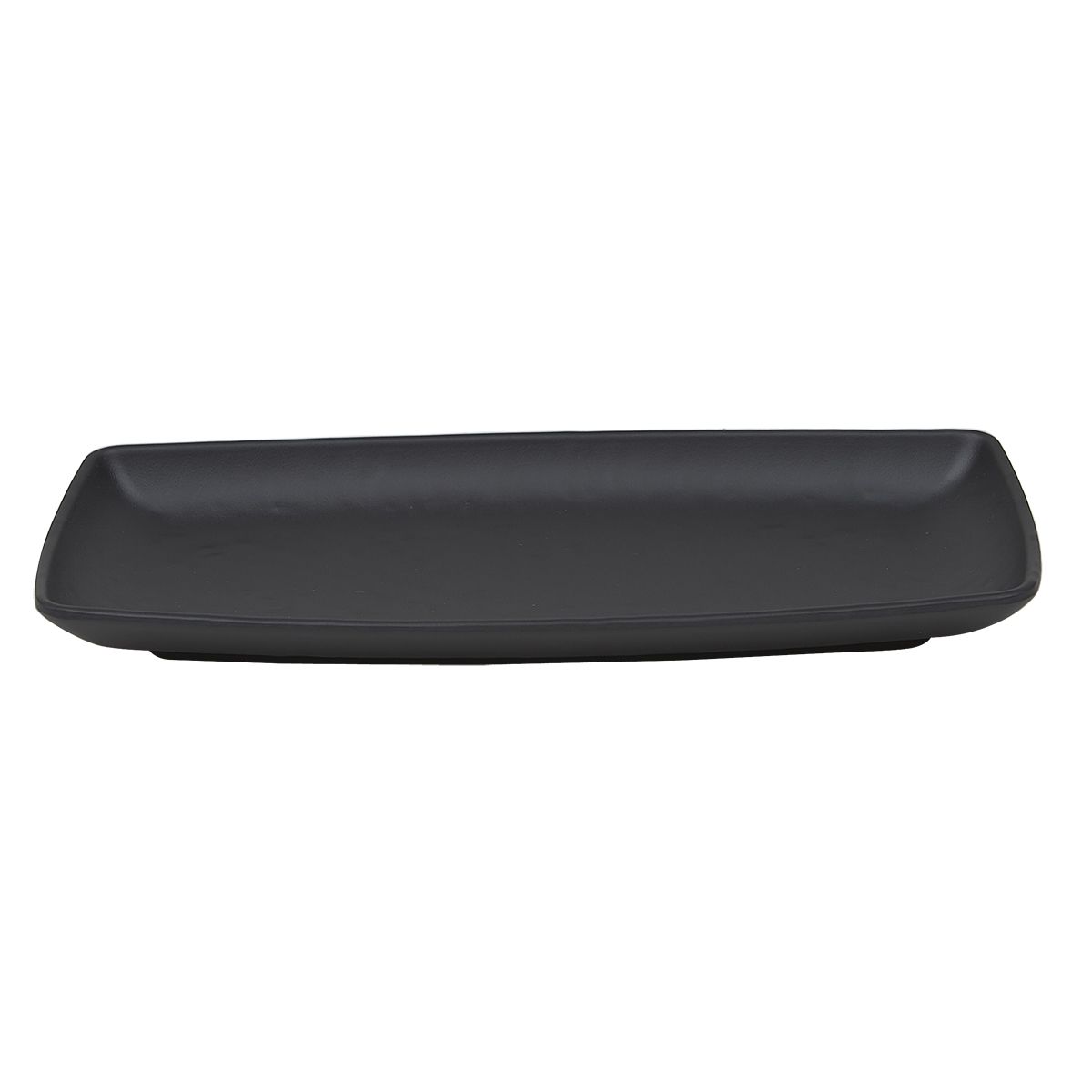 Блюдо,тарелка меламиновая 24*11*2.6см  P.L. BLACK FINISH