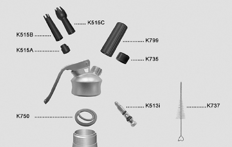 Насадка прямая для сифона (кремера) Inox (K515B) /1/