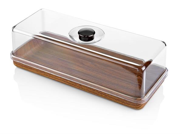 BREAD AND CAKE SERVING TRAY- WITH COVER