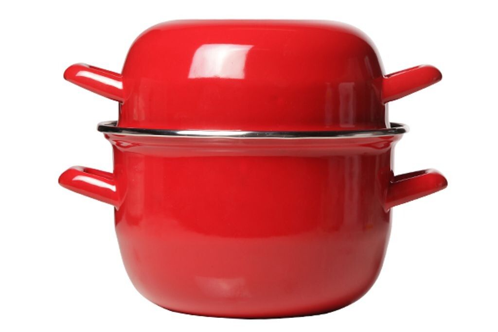 Кастрюля для мидий,красная d=18 см  2,8л. P.L.